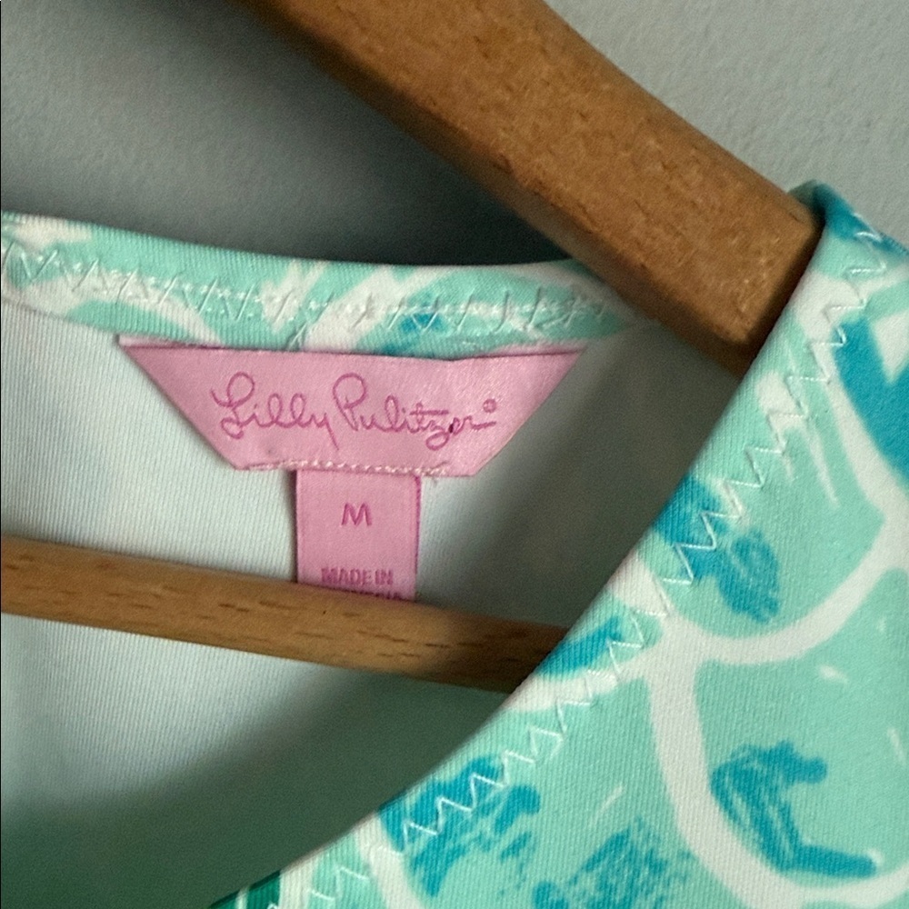 Lilly Pulitzer Perla Shift Dress - Scuba Scale Medium - Picture 5 of 9